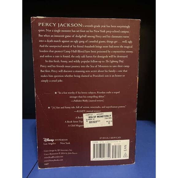 Percy Jackson and the Olympians Book 2 Sea of Monsters Rick Riordan - Picture 5 of 15